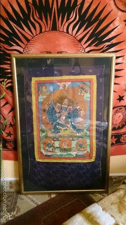 Arte: ANTIGUO TANKA TIBETANO - Foto 1