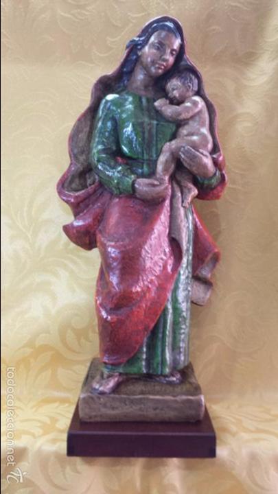 Arte: VIRGEN CON NI&Ntilde;O EN BRAZOS - Foto 1