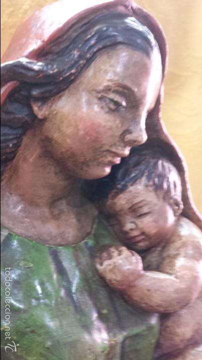 Arte: VIRGEN CON NI&Ntilde;O EN BRAZOS - Foto 2