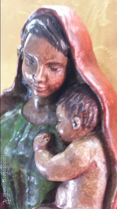 Arte: VIRGEN CON NI&Ntilde;O EN BRAZOS - Foto 3
