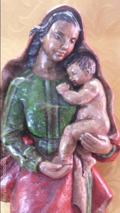 Arte: VIRGEN CON NI&Ntilde;O EN BRAZOS - Foto 4