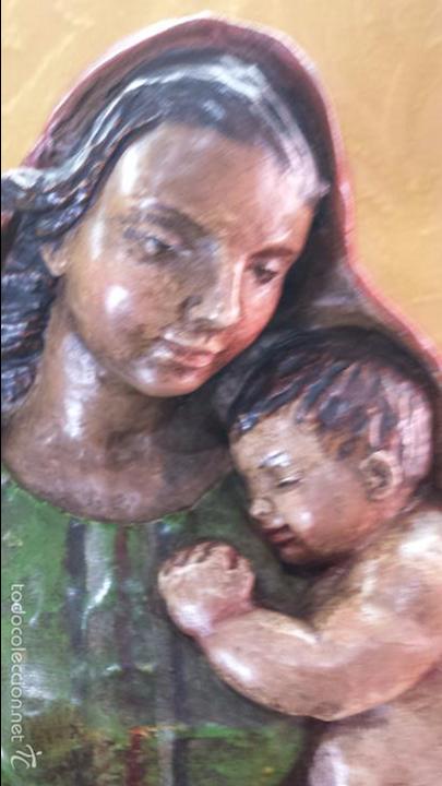 Arte: VIRGEN CON NI&Ntilde;O EN BRAZOS - Foto 6