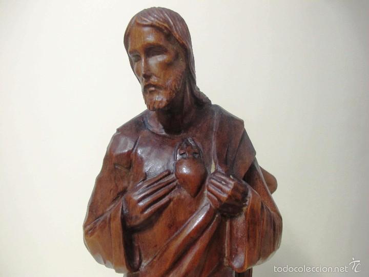 Arte: TALLA DEL CORAZ&Oacute;N DE JESUS, NOGAL - Foto 8