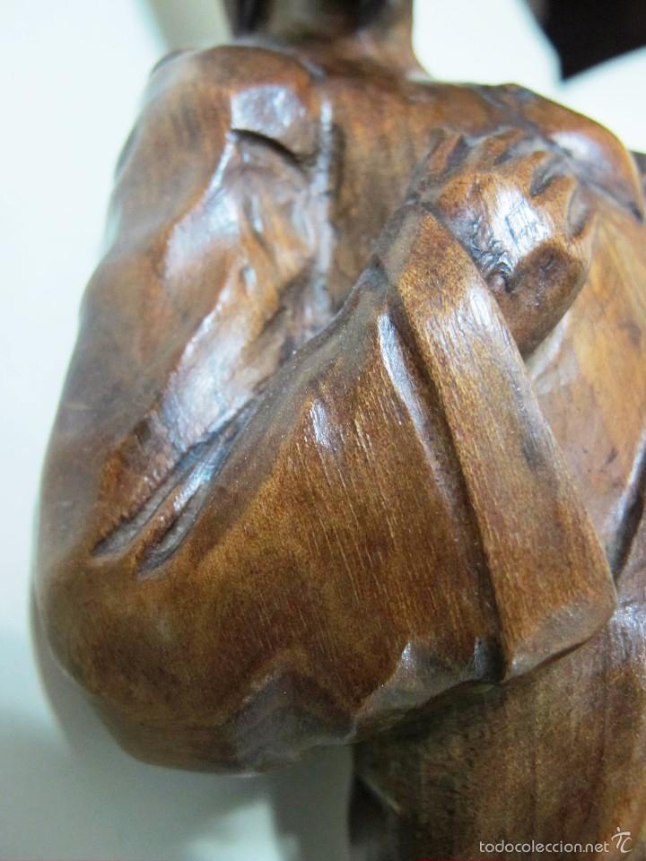 Arte: TALLA DEL CORAZ&Oacute;N DE JESUS, NOGAL - Foto 14