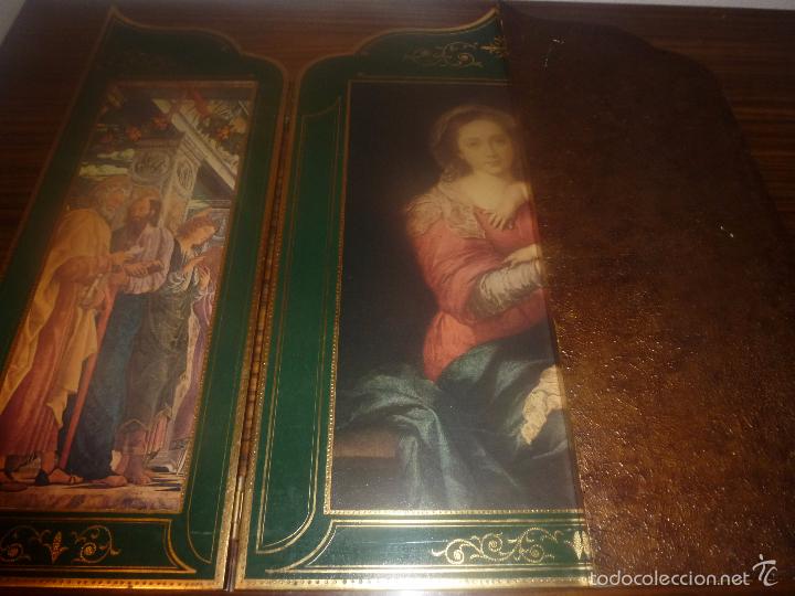 Arte: triptico religioso dorado - Foto 10