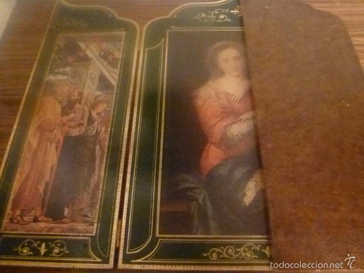 Arte: triptico religioso dorado - Foto 15