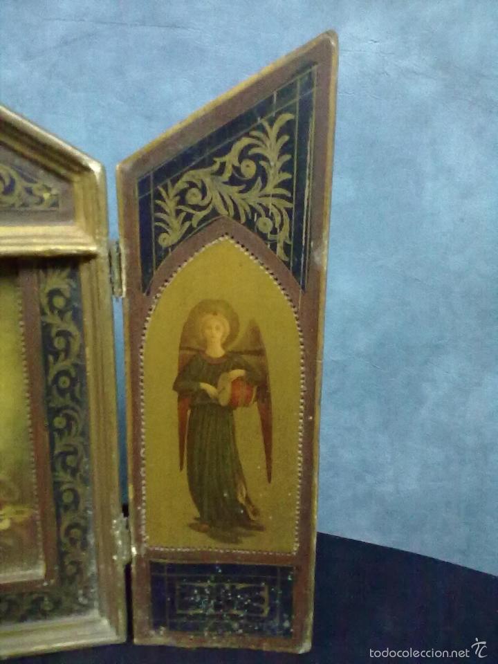Arte: TRIPTICO RELIGIOSO VIRGEN INMACULADA - Foto 4