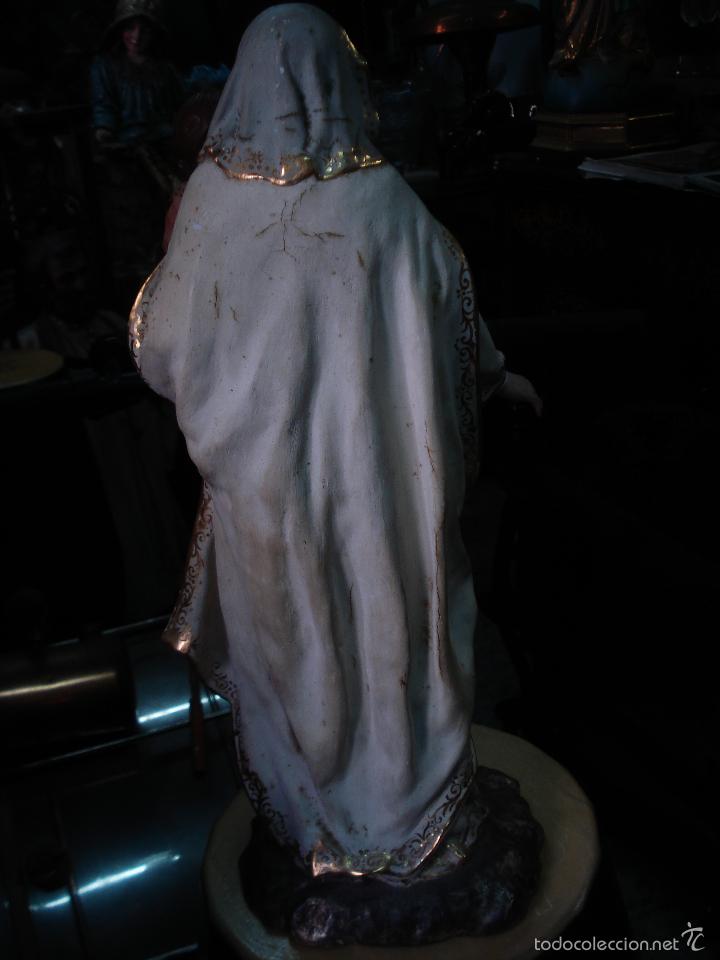 Arte: talla de madera y estuco Virgen de la Merced - Foto 6