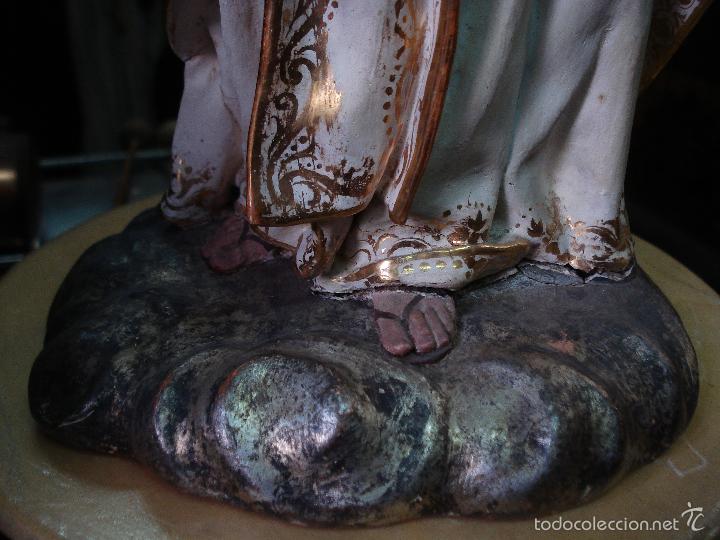 Arte: talla de madera y estuco Virgen de la Merced - Foto 7