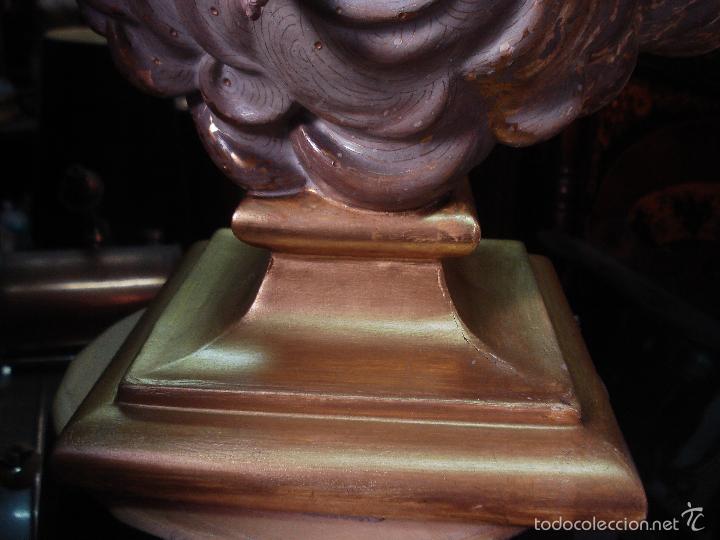 Arte: SXIX Magn&iacute;fica talla de madera Inmaculada Concepci&oacute;n - Foto 7