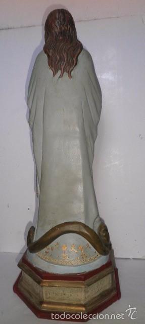 Arte: Virgen Inmaculada antigua en madera maciza - Foto 7