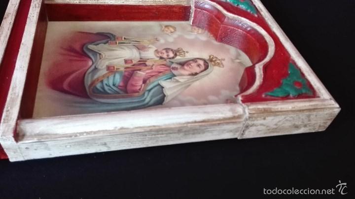 Arte: CUADRO RETABLO DE LA VIRGEN DEL CARMEN - Foto 4