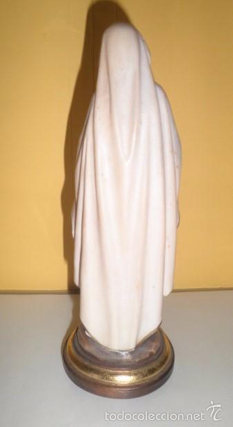 Arte: Virgen de Lourdes en madera policromada - Foto 4