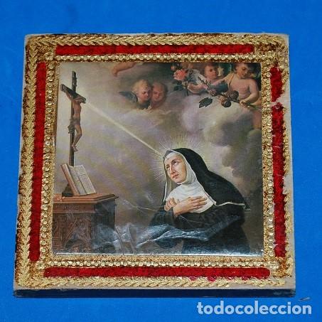 Arte: CUADRO CON IMAGEN DE SANTA RITA - Foto 1