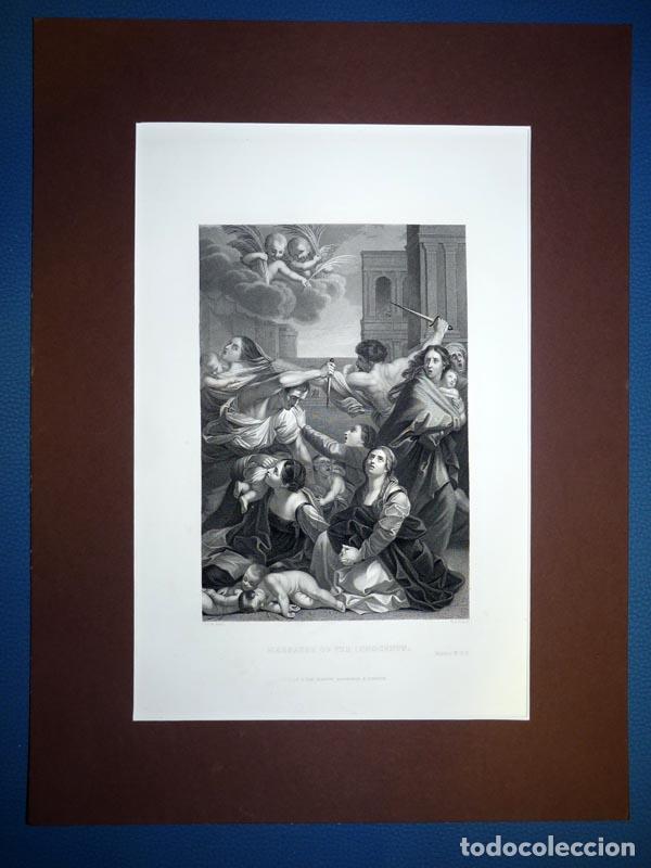 Art: Massacre of the innocents, Antiguo Grabado al Acero