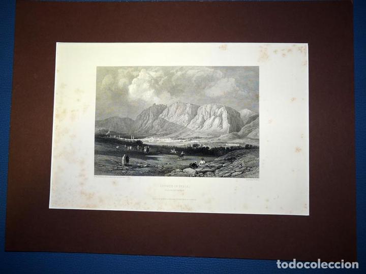 Art: Antioch in Syria, Antiguo Grabado al Acero S XIX