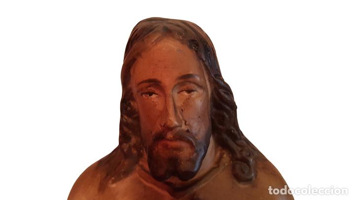 Arte: antiguo Coraz&oacute;n de Jes&uacute;s, n&uacute;meros, inscripci&oacute;n - Foto 3