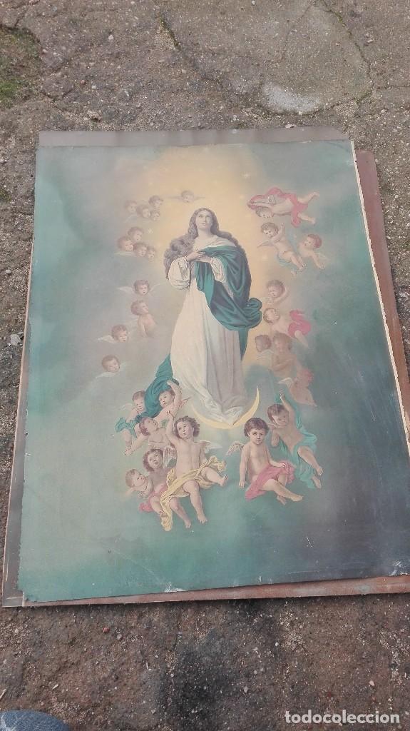 Arte: Litograf&iacute;a de Virgen de la inmaculada - Foto 1
