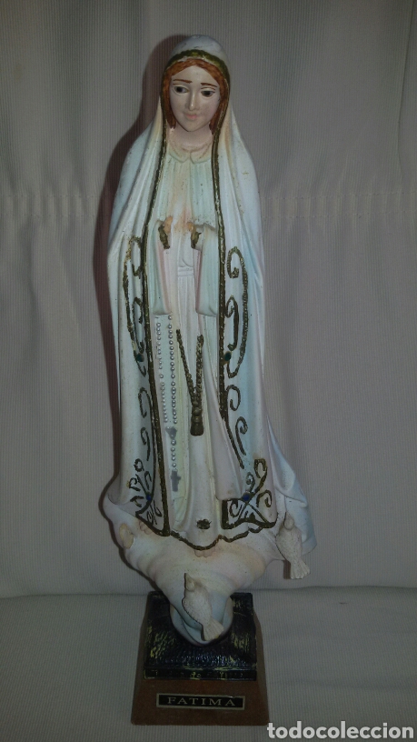 Arte: Virgen de Fatima Antigua. - Foto 1