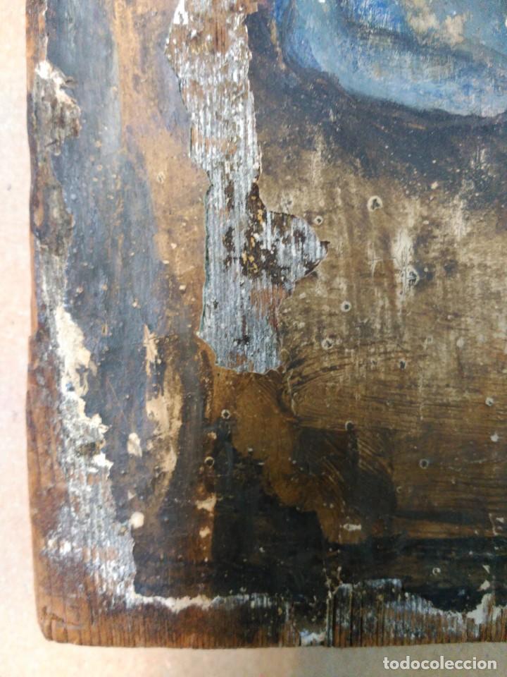 Arte: Oleo sobre tabla cristo orante - Foto 6