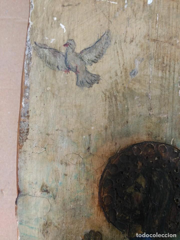 Arte: Oleo sobre tabla cristo orante - Foto 8
