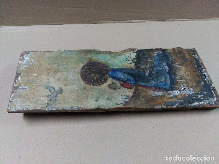Arte: Oleo sobre tabla cristo orante - Foto 13