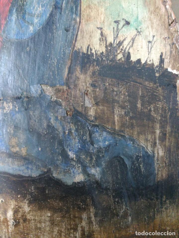 Arte: Oleo sobre tabla cristo orante - Foto 16