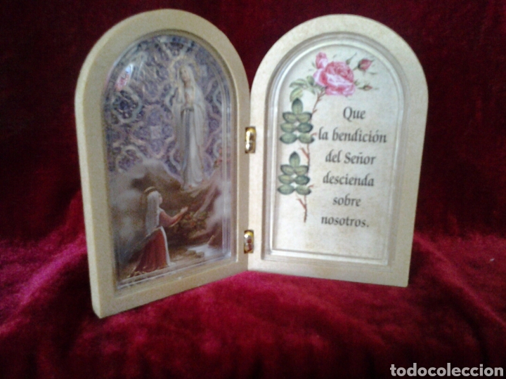 Arte: Icono diptico de Lourdes - Foto 1