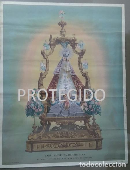 Arte: MARIA SANTISIMA DE CRIPTANA PATRONA Y TITULAR DE LA VILLA DE CAMPO DE CRIPTANA CIUDAD REAL - Foto 2