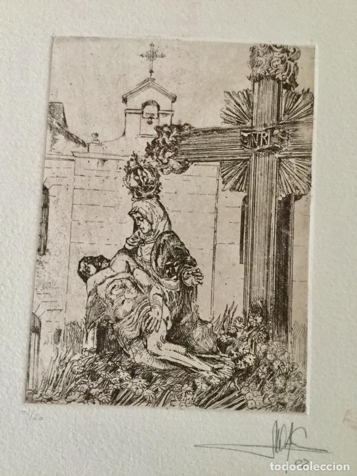Arte: Grabado. Virgen de las Angustias. (Le&oacute;n) - Foto 1