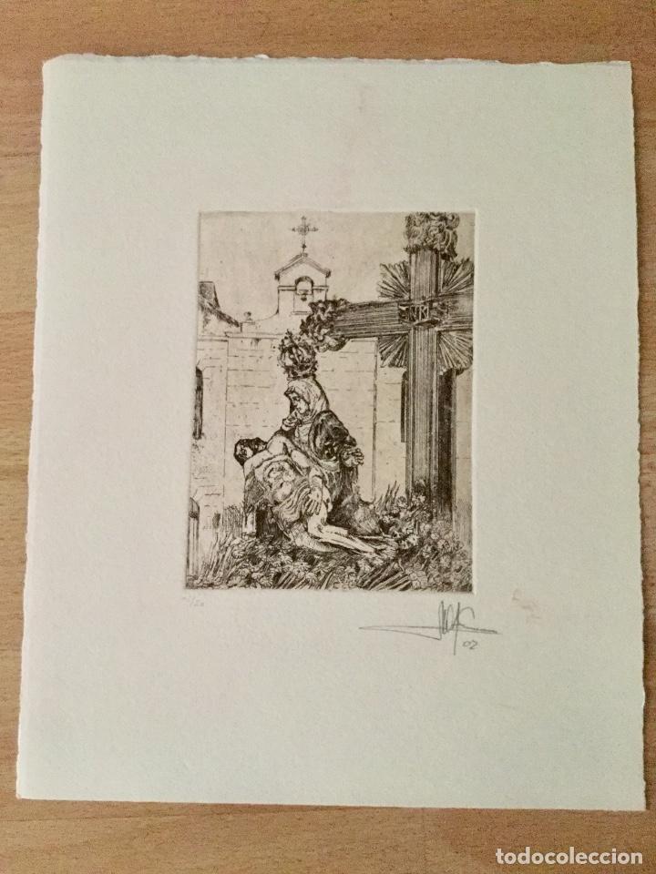 Arte: Grabado. Virgen de las Angustias. (Le&oacute;n) - Foto 2