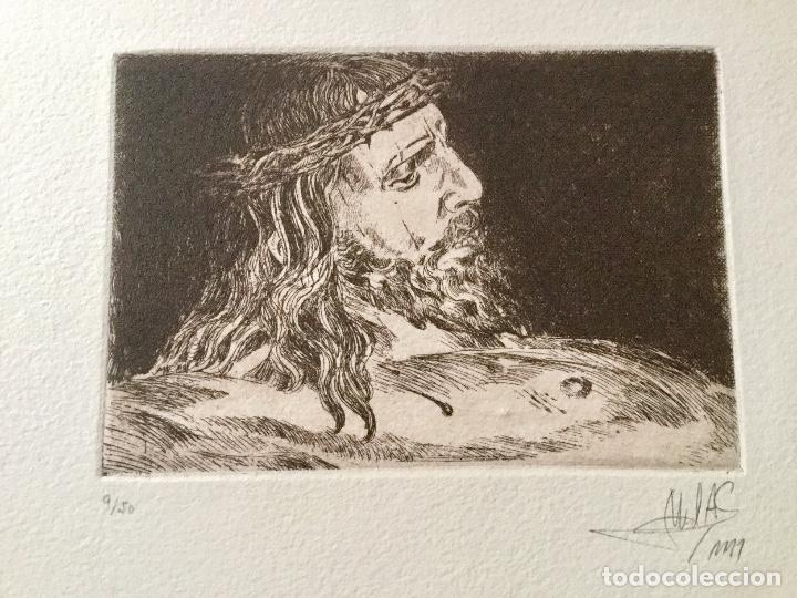 Arte: Grabado busto. Cristo de los Balderas. Le&oacute;n - Foto 1