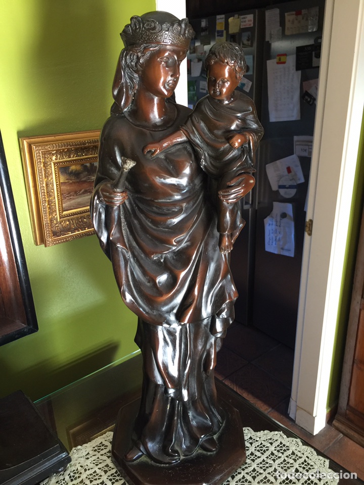 Arte: Virgen hecha en bronce - Foto 1
