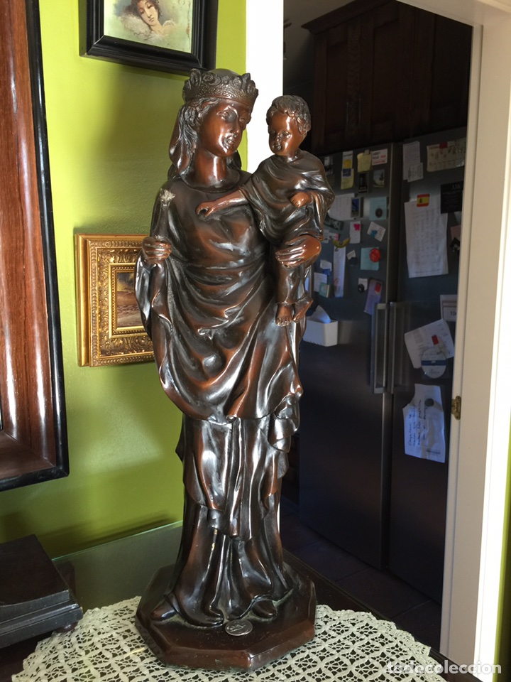 Arte: Virgen hecha en bronce - Foto 3