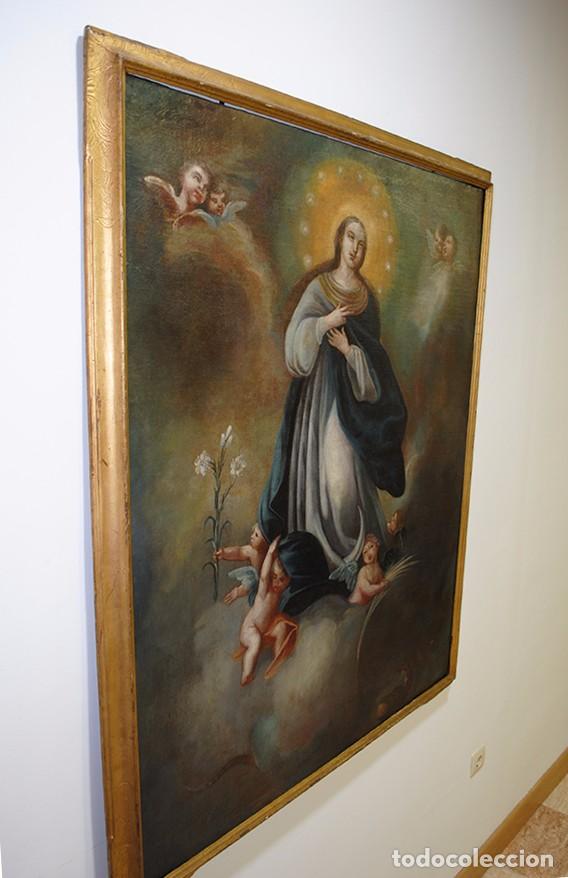 Arte: ANTIGUO &Oacute;LEO INMACULADA CONCEPCI&Oacute;N S.XVIII - Foto 7