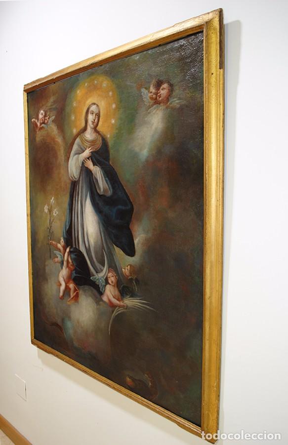Arte: ANTIGUO &Oacute;LEO INMACULADA CONCEPCI&Oacute;N S.XVIII - Foto 8