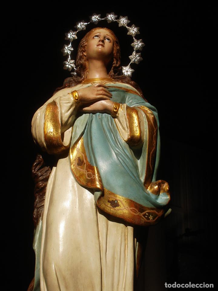 Arte: VIRGEN INMACULADA DE MURILLO SXIX DORADA AL ORO FINO
