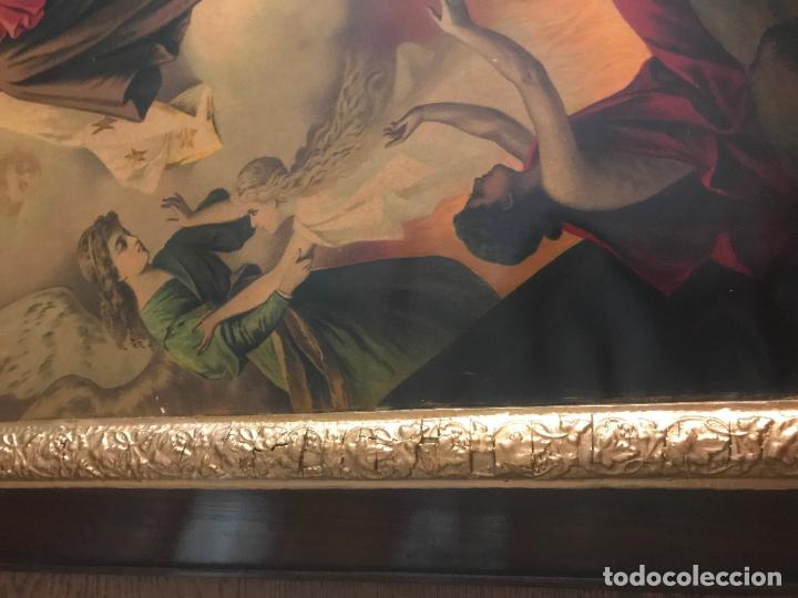 Arte: bonito y gran cuadro antiguo - Foto 2
