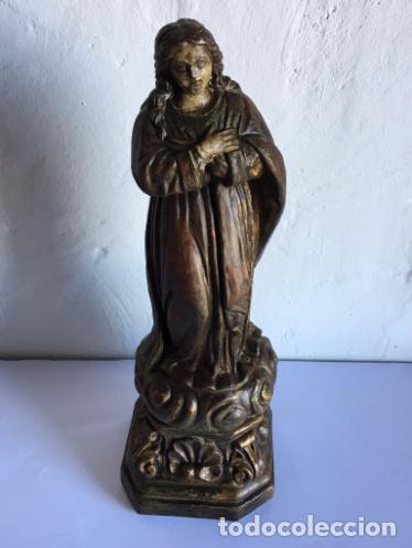 Arte: ANTIGUA VIRGEN DE TERRACOTA - Foto 1