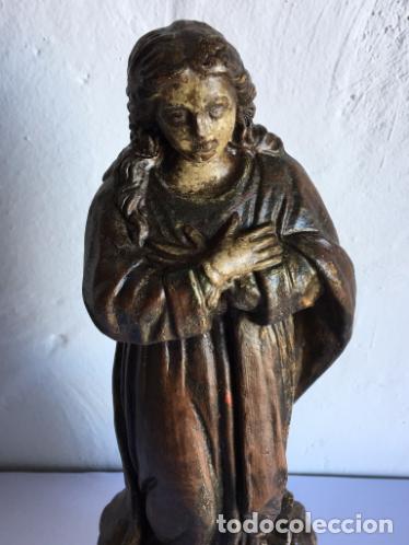 Arte: ANTIGUA VIRGEN DE TERRACOTA - Foto 2