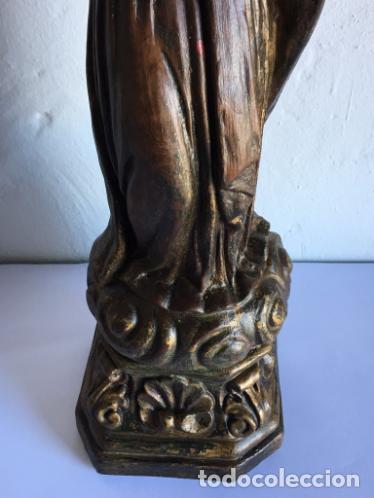 Arte: ANTIGUA VIRGEN DE TERRACOTA - Foto 3