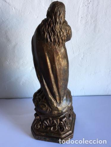 Arte: ANTIGUA VIRGEN DE TERRACOTA - Foto 4
