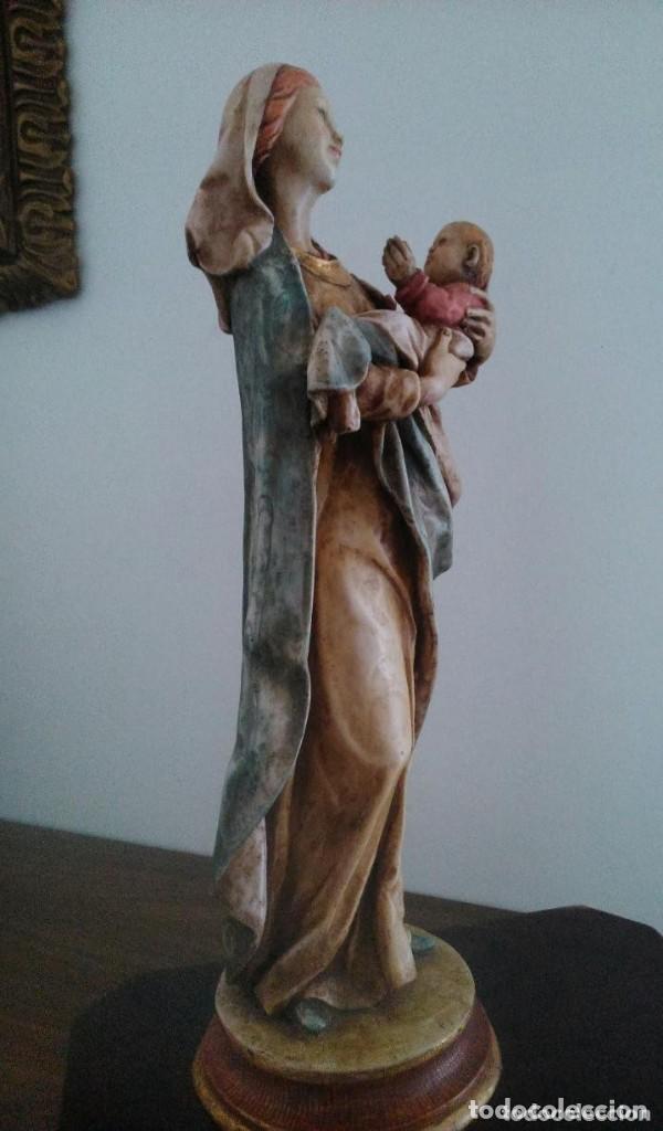 Arte: Virgen de alabastro - Foto 3