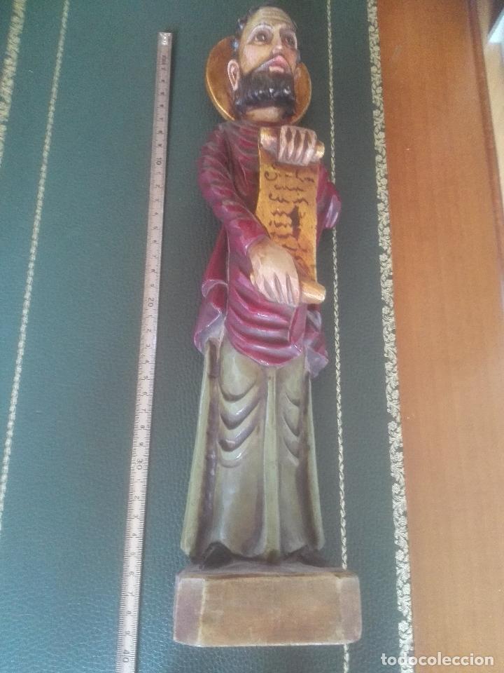 Arte: San Mateo talla pol&iacute;croma - Foto 3