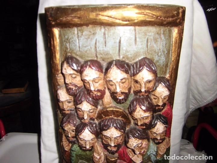 Arte: SANTA CENA DE MADERA TALLADA - Foto 3