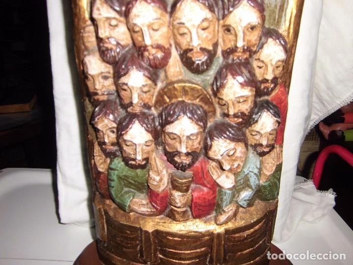 Arte: SANTA CENA DE MADERA TALLADA - Foto 4