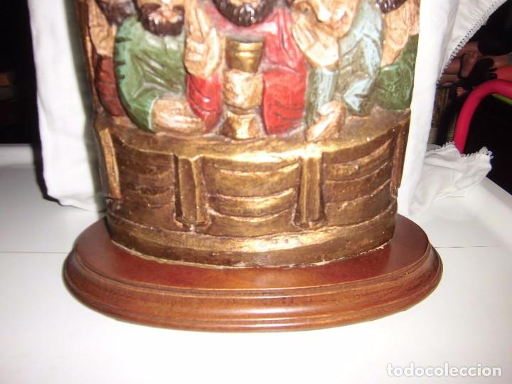 Arte: SANTA CENA DE MADERA TALLADA - Foto 5