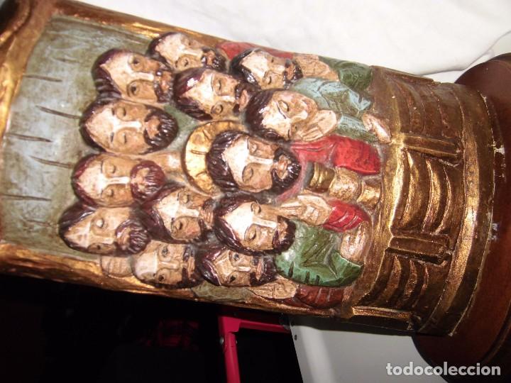 Arte: SANTA CENA DE MADERA TALLADA - Foto 16