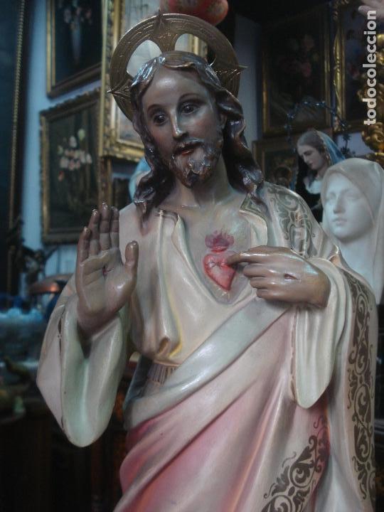 Arte: Sagrado Corazon de estuco de Olot - Foto 5