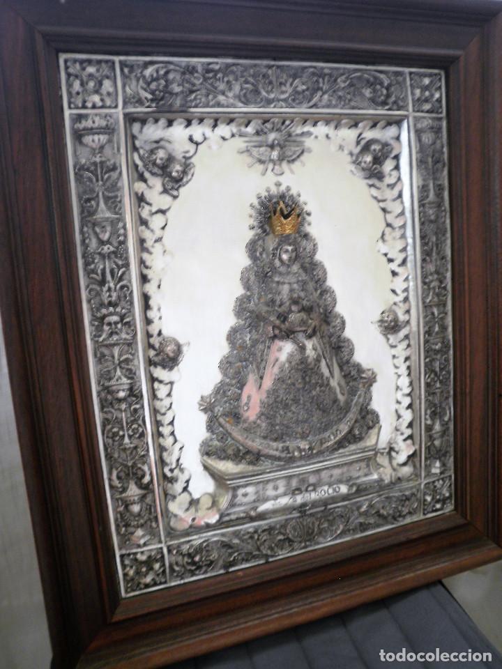 Arte: Virgen del Roc&iacute;o cuadro relieve. - Foto 1